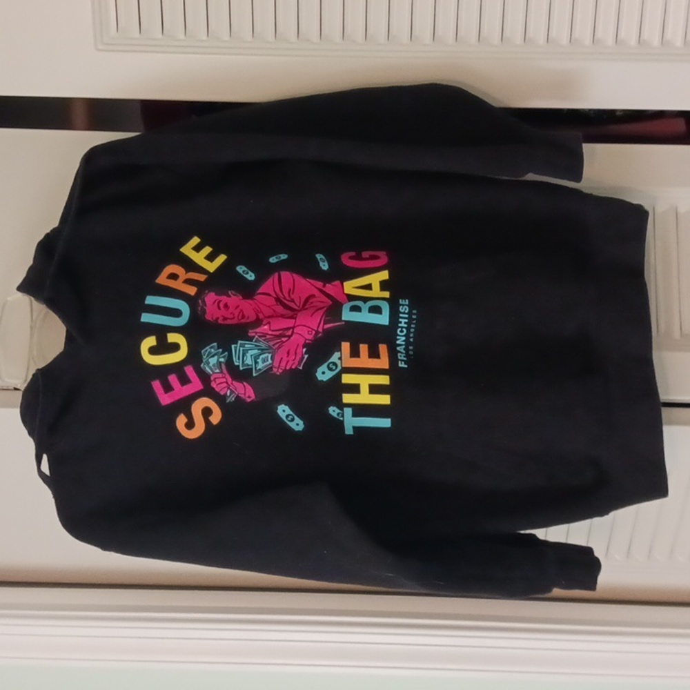 SECURE THE BAG black hoodie 😎😎😎
